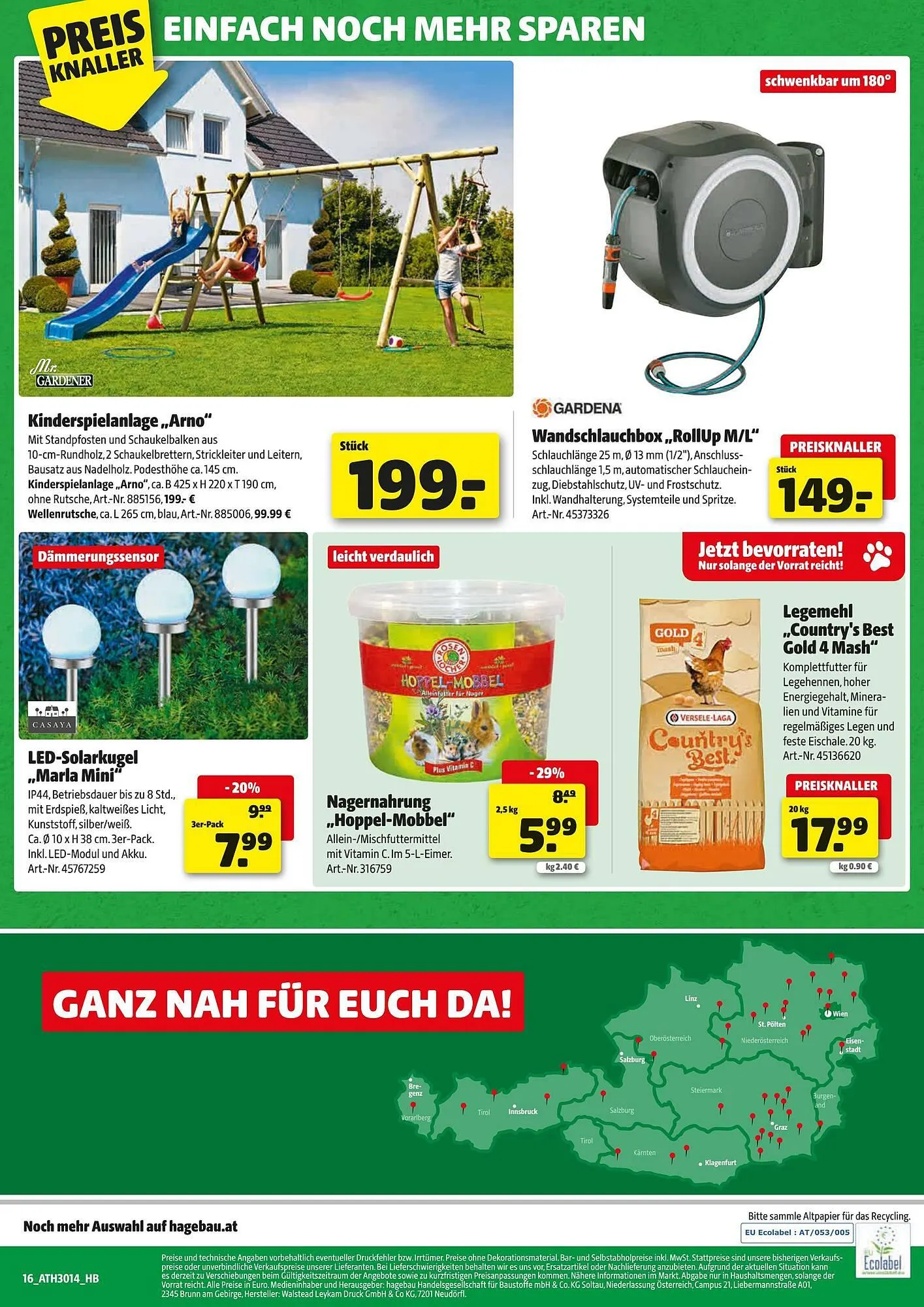 Eurogast Grissemann Flugblatt von 20. März bis 4. April 2026 - Flugblätt seite  16