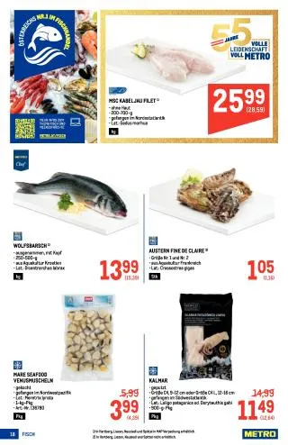 METRO Flugblatt Food - Metro Profi von 3. September bis 16. September 2026 - Flugblätt seite  18
