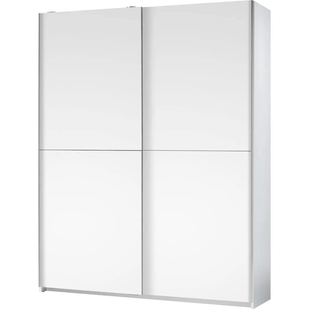 Schlafkontor Schwebetürenschrank »Heimo/Fast Schrank Kleiderschrank Garderobe OTTO´s CHOICE« geringe Tiefe, ausziehbarer Kleiderstange, Garderobenschrank, 6 Böden