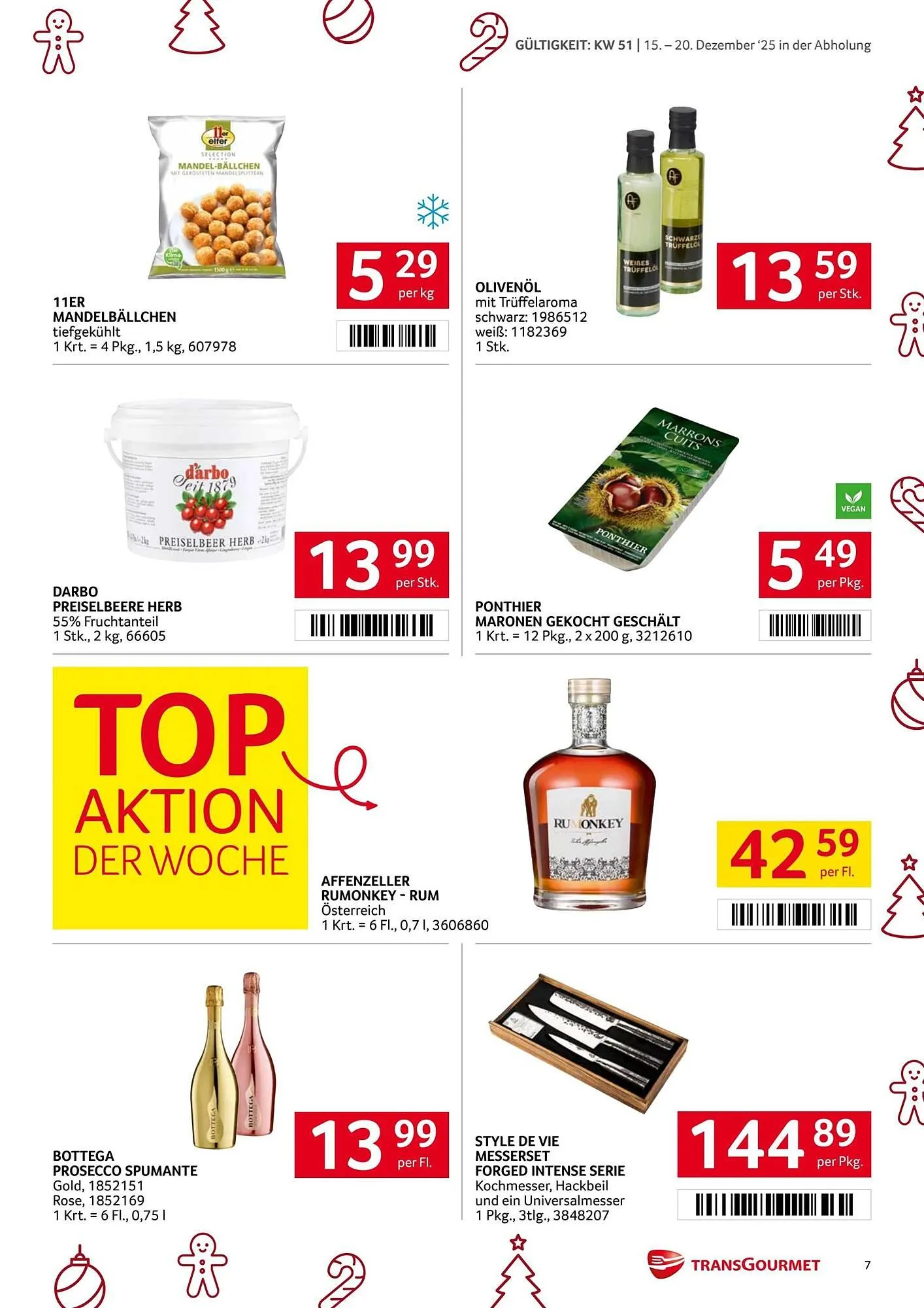 Transgourmet Flugblatt von 15. Dezember bis 21. Dezember 2025 - Flugblätt seite  7