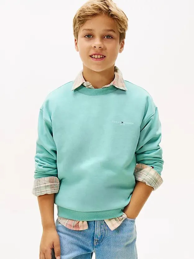 Logo-Sweatshirt aus gebürstetem Fleece