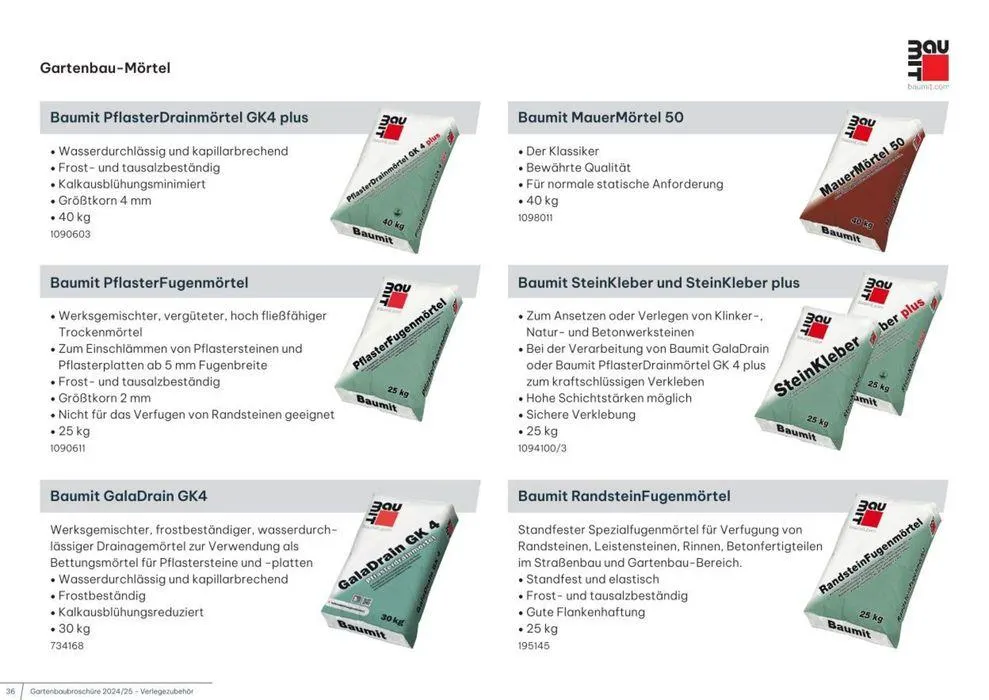 Gartenbau von 5. Juni bis 31. Dezember 2025 - Flugblätt seite  36