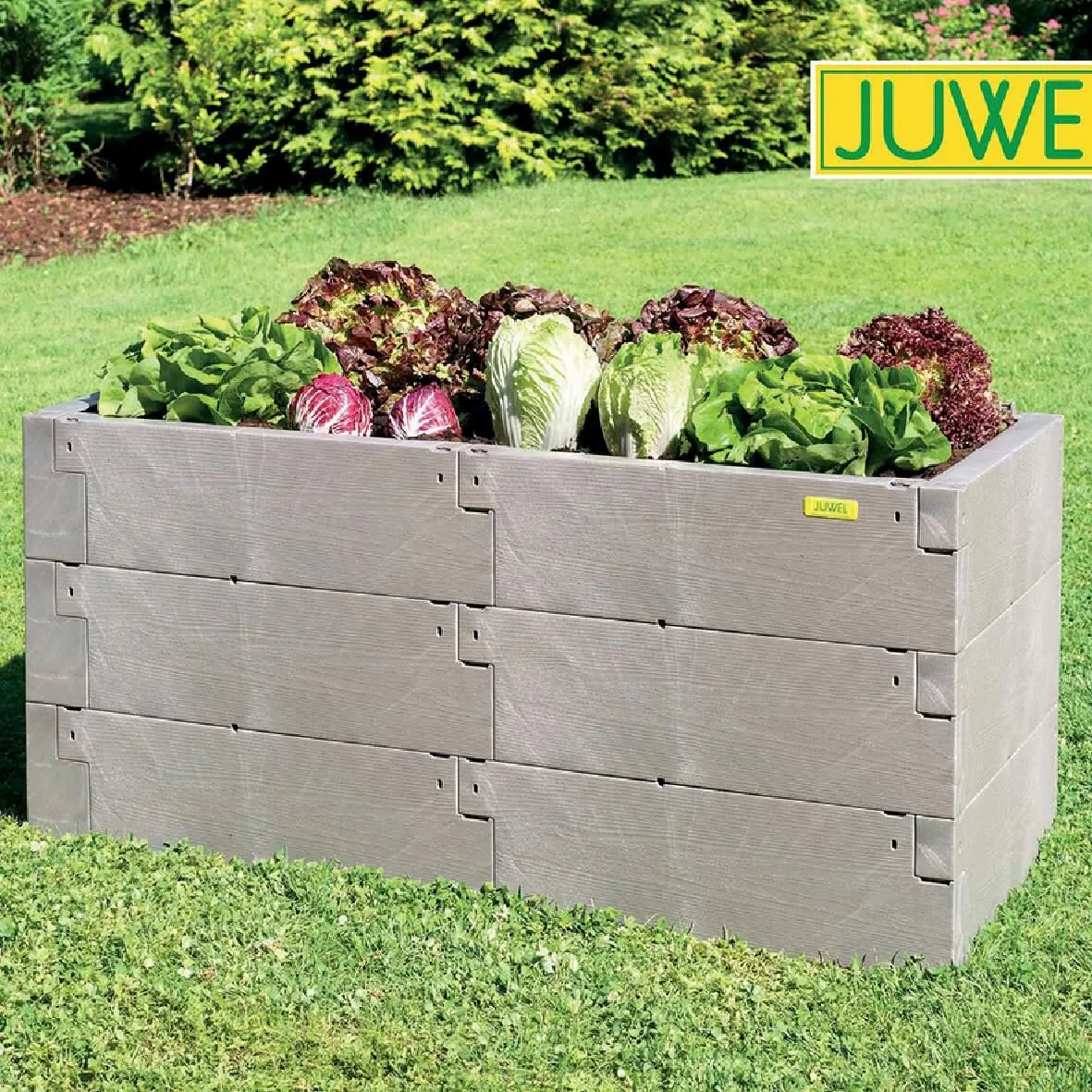 Hochbeet Timber 3er-Set 18 Bausteine 130x60x60cm