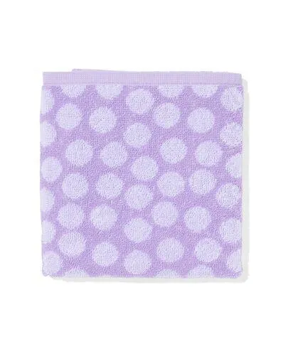 keukendoek 50x50 katoen lila met stippen