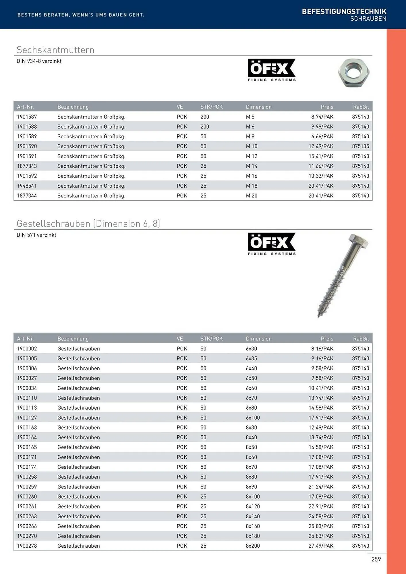 Würth Flugblatt von 22. Februar bis 31. Dezember 2024 - Flugblätt seite 259