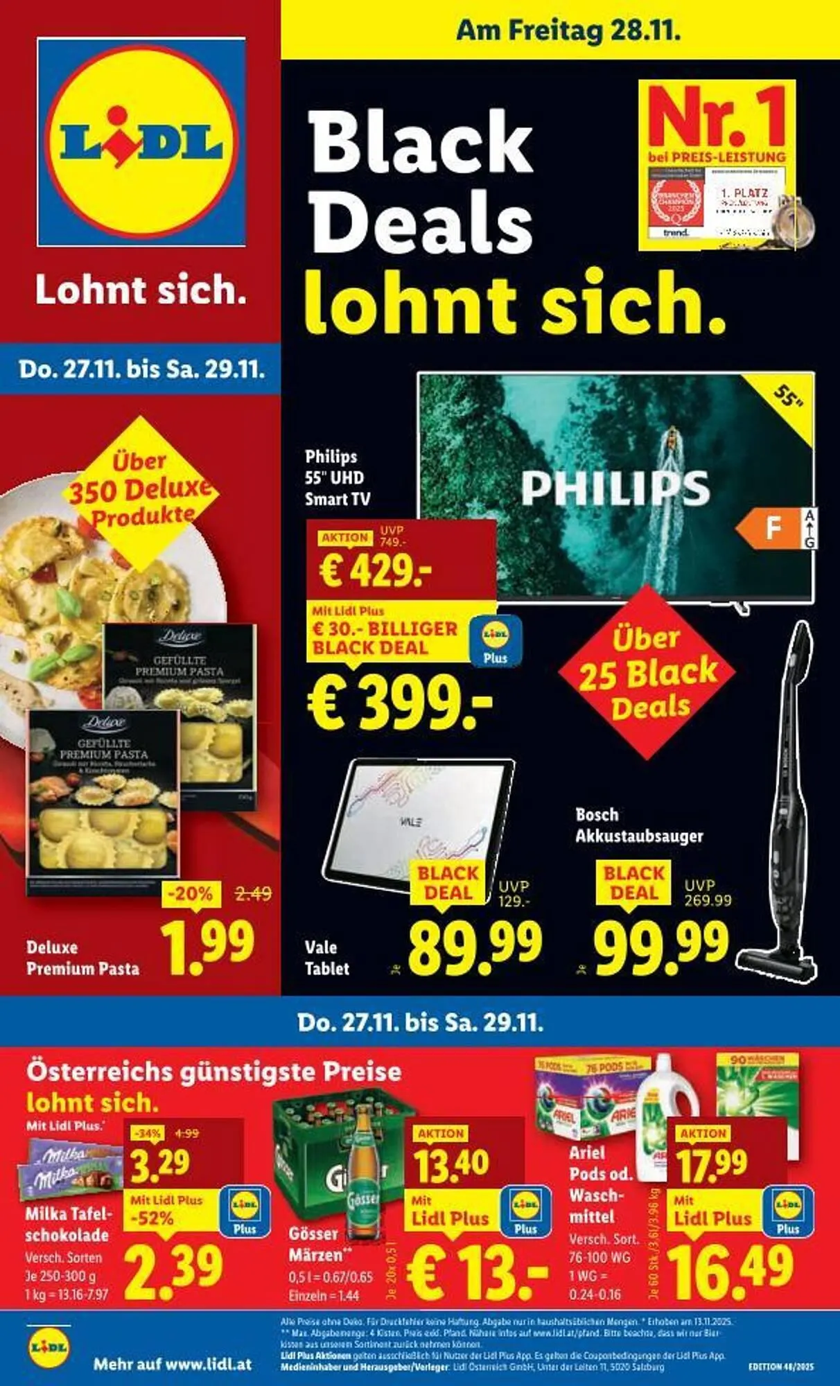 Lidl Flugblatt von 27. November bis 3. Dezember 2025 - Flugblätt seite  1