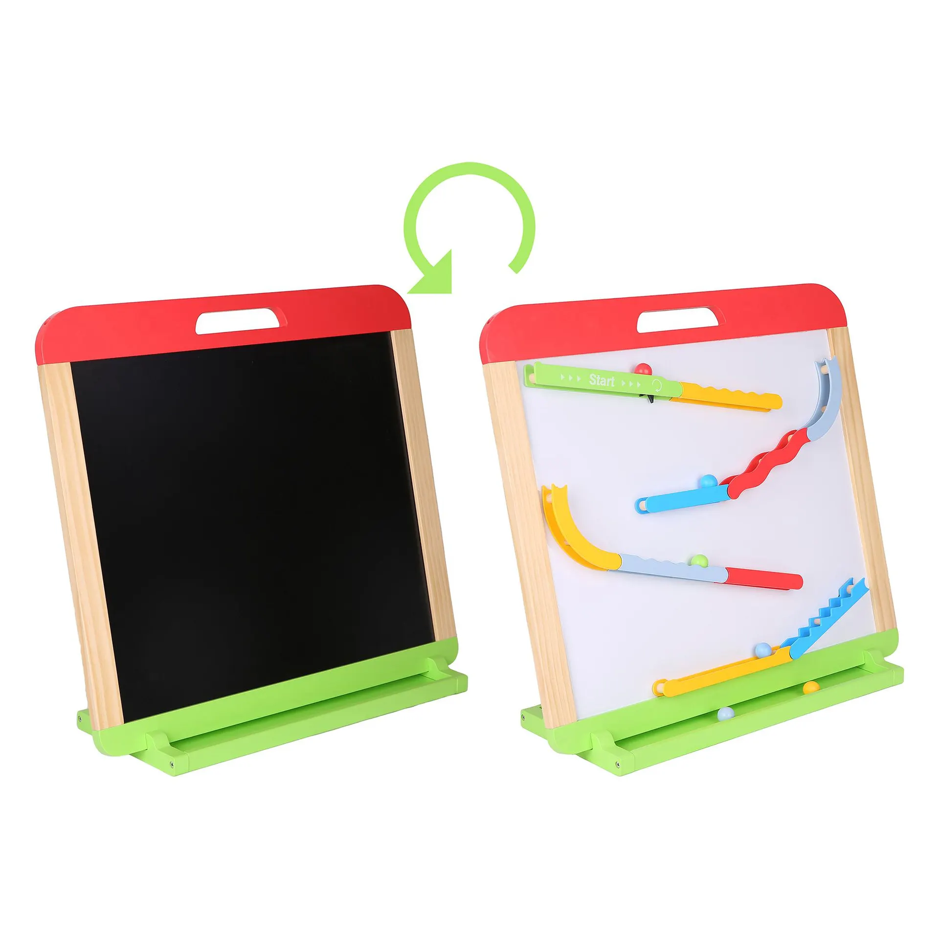 3-in-1 Zeichenbrett mit Kugelbahn