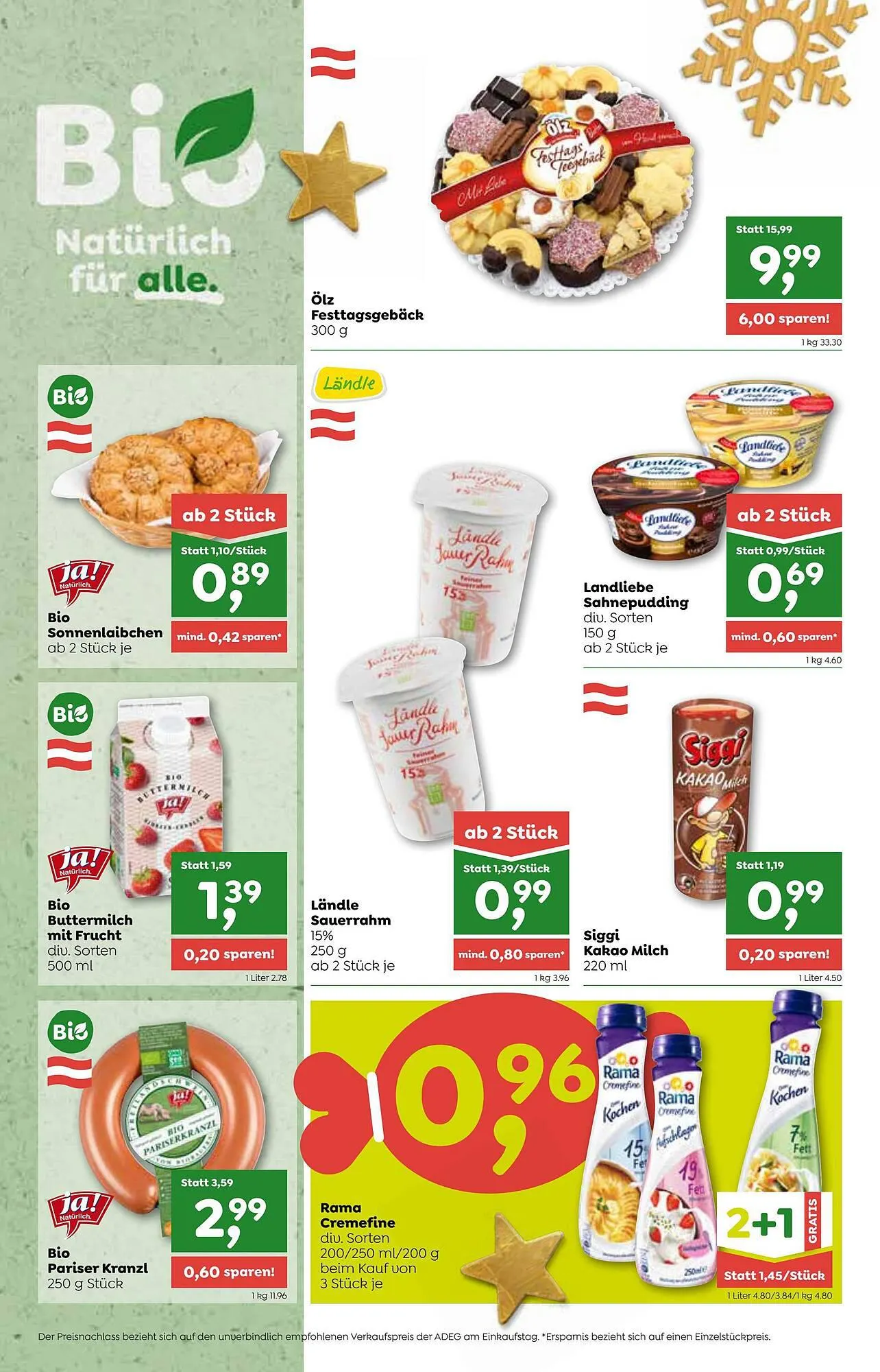 ADEG Flugblatt von 4. Dezember bis 9. Dezember 2023 - Flugblätt seite  2