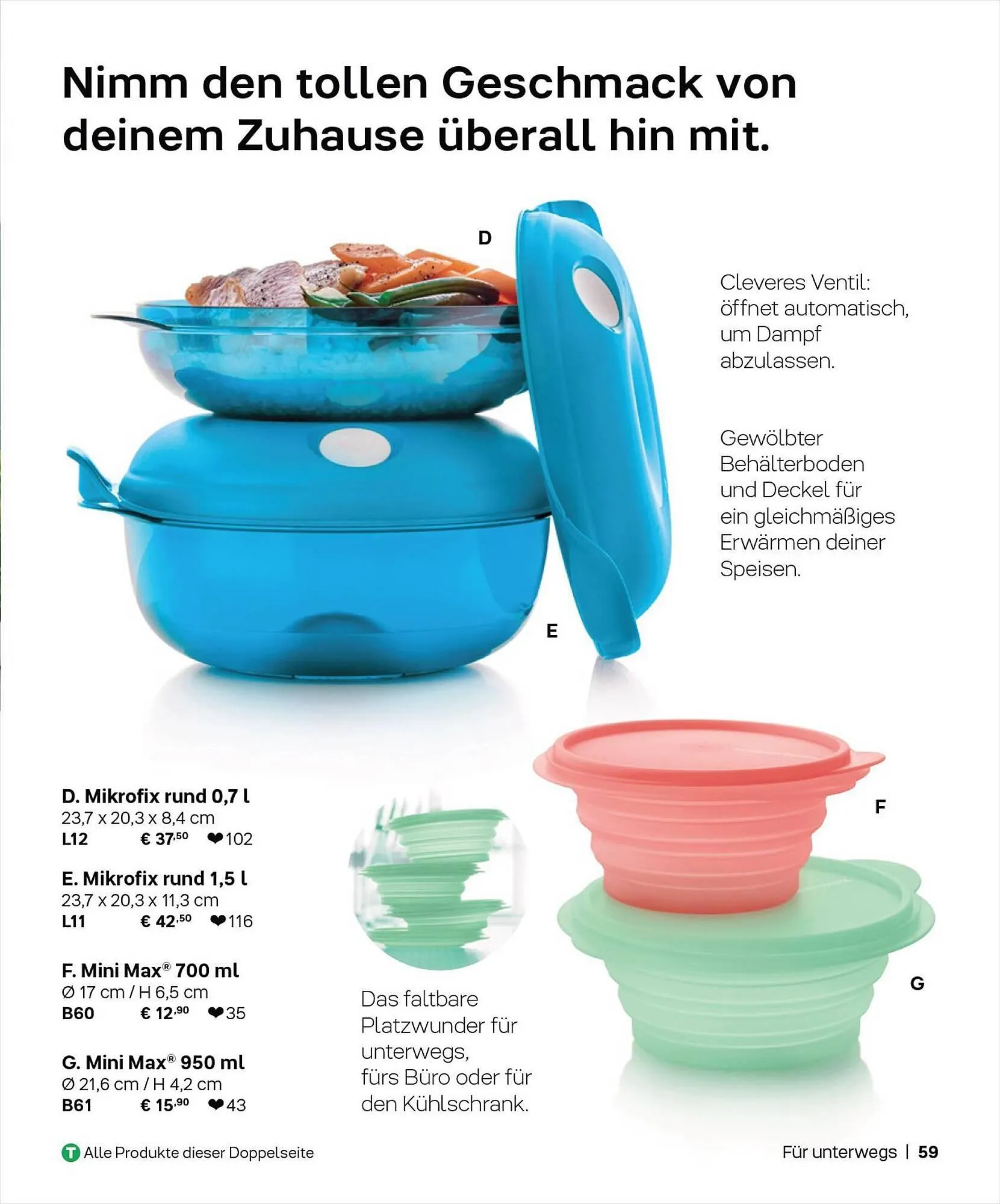 Tupperware Flugblatt von 1. September bis 29. Februar 2024 - Flugblätt seite 59