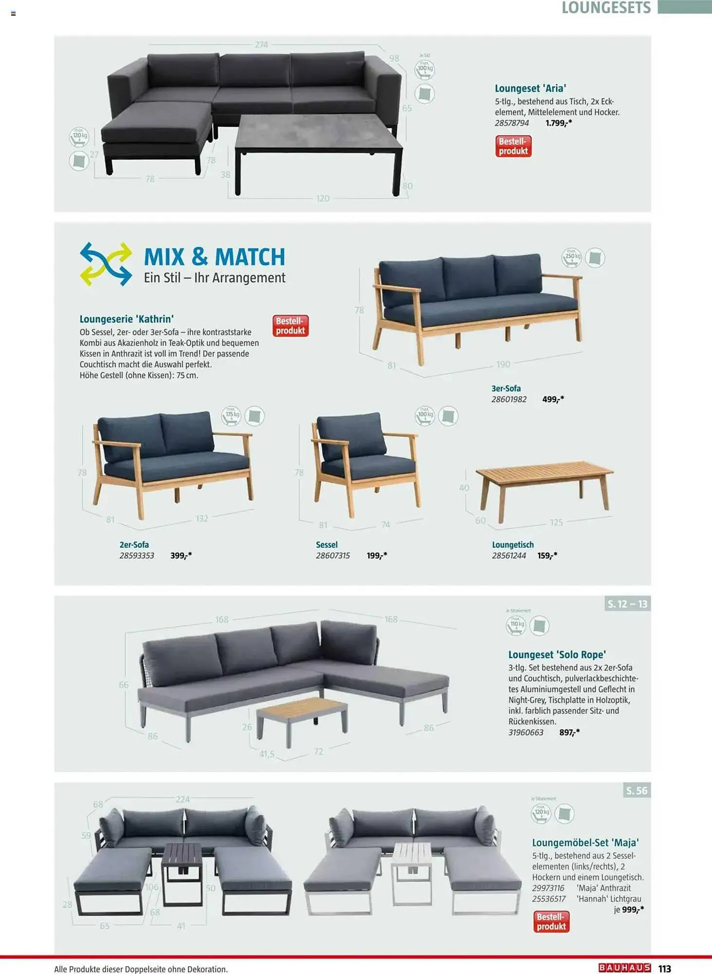 Bauhaus Flugblatt von 4. März bis 4. Jänner 2026 - Flugblätt seite  113