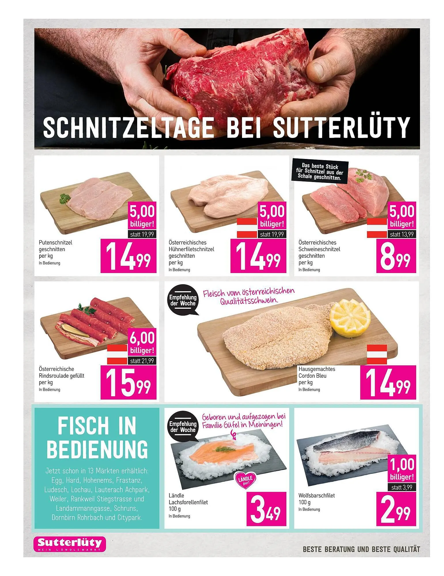 Sutterlüty Flugblatt von 31. August bis 6. September 2023 - Flugblätt seite 8