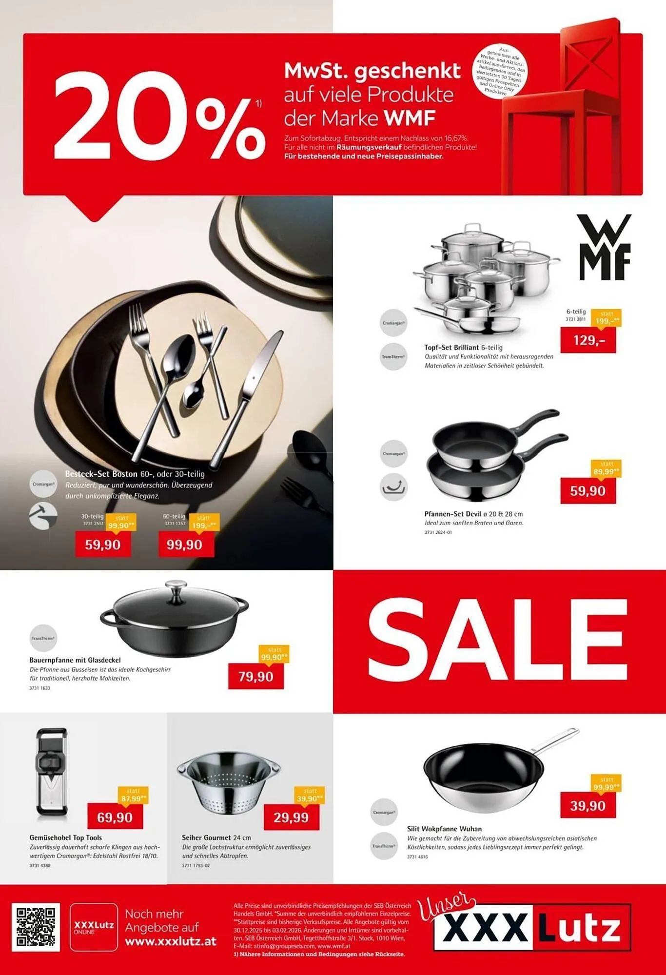 XXXLutz Prospekt von 30. Dezember bis 3. Februar 2026 - Flugblätt seite 1