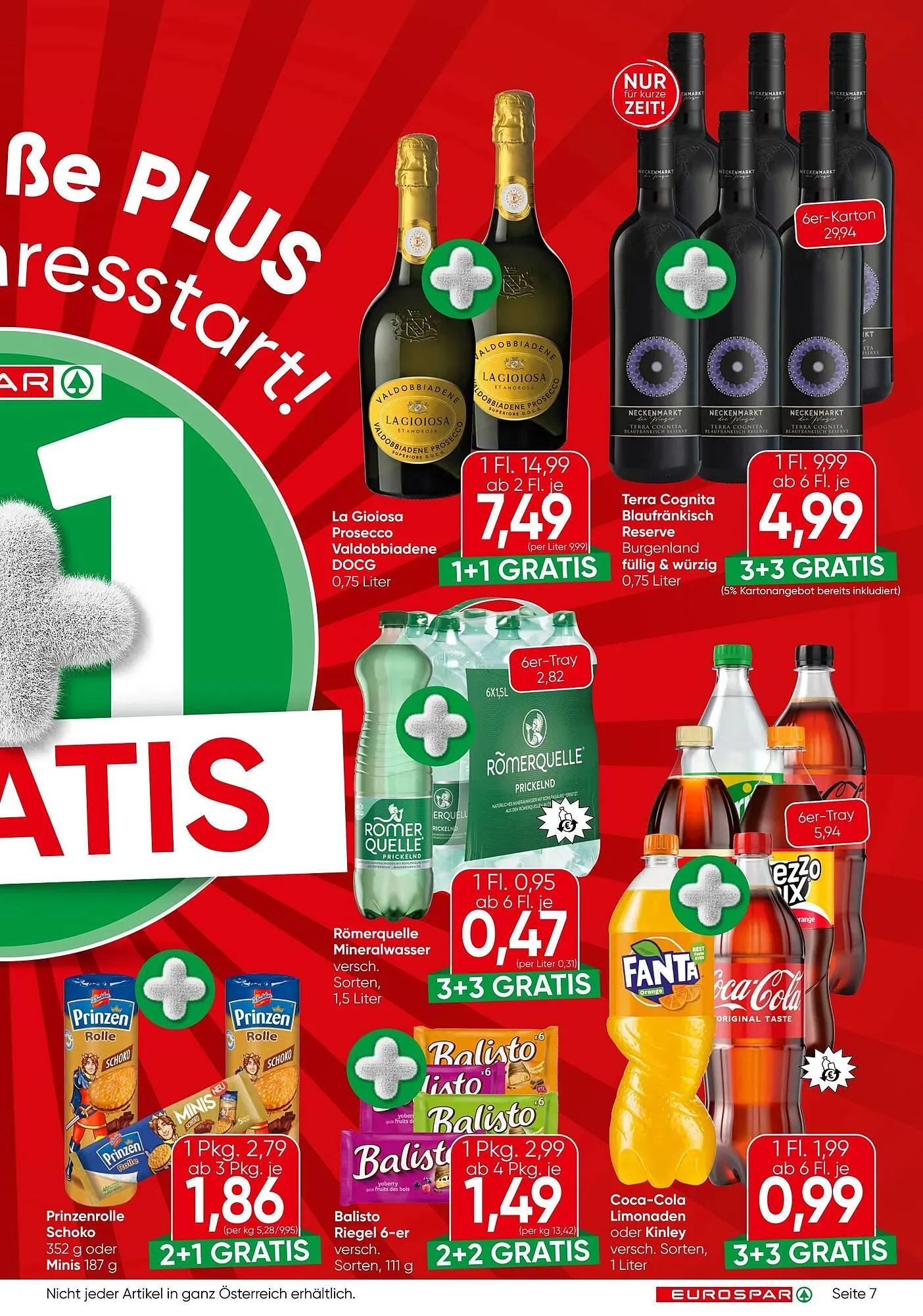 Eurospar Flugblatt von 2. Jänner bis 14. Jänner 2026 - Flugblätt seite  7