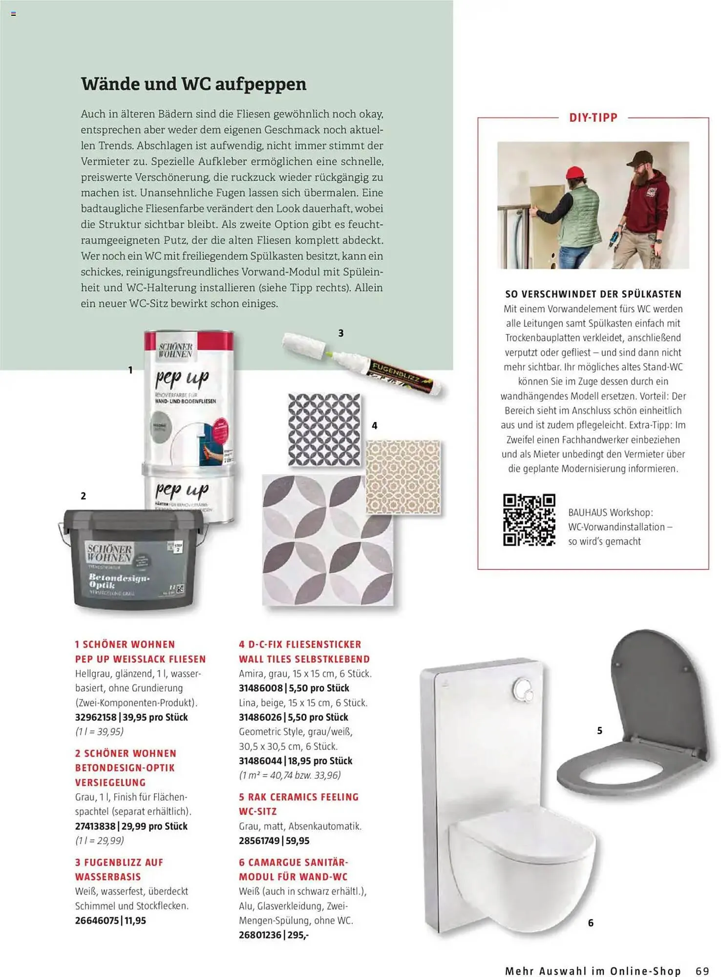 Bauhaus Flugblatt von 1. Oktober bis 31. März 2026 - Flugblätt seite  69