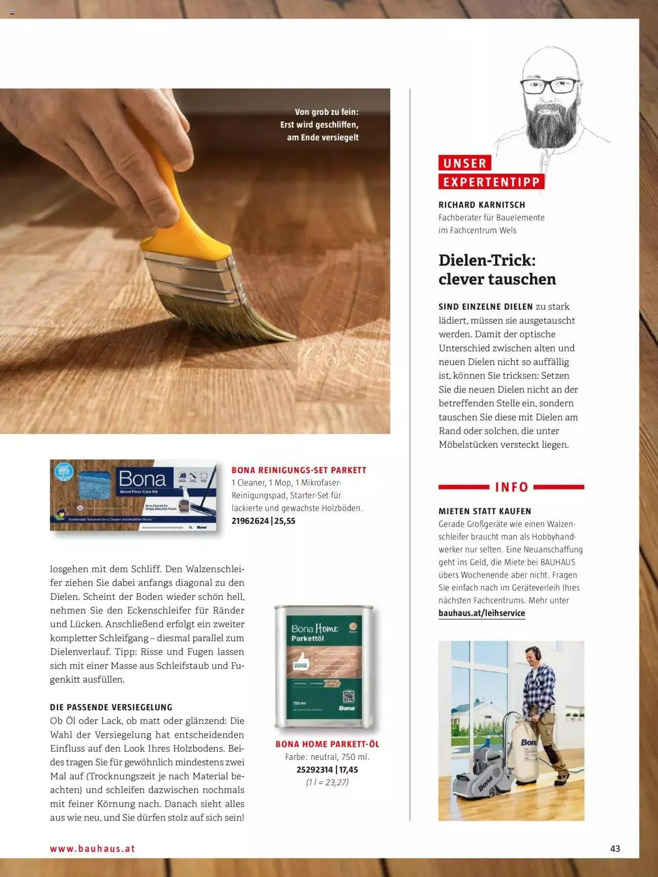 Bauhaus passt! Magazin von 24. Jänner bis 31. Dezember 2023 - Flugblätt seite  43
