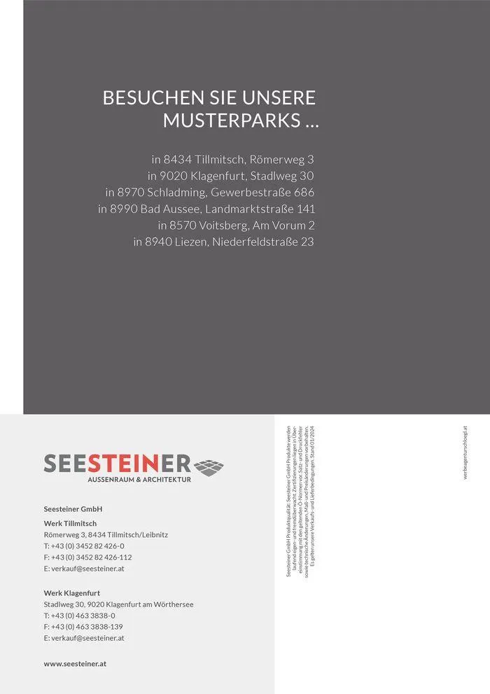 Preis Liste 2024 von 31. Mai bis 31. Dezember 2024 - Flugblätt seite 106