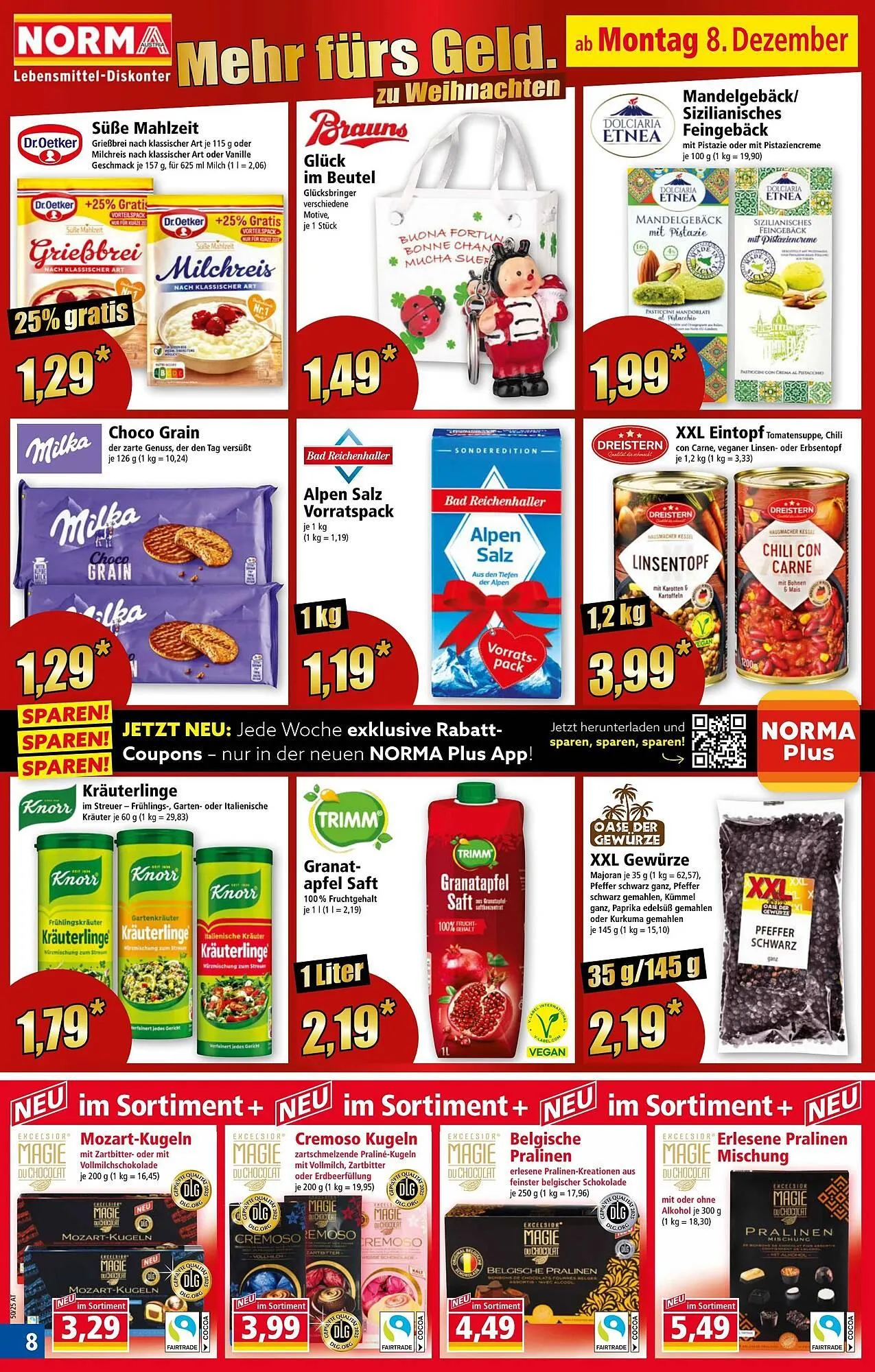 Norma Prospekt von 8. Dezember bis 14. Dezember 2025 - Flugblätt seite  8