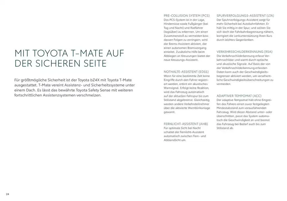 Toyota bZ4X  von 7. Dezember bis 7. Dezember 2025 - Flugblätt seite  24
