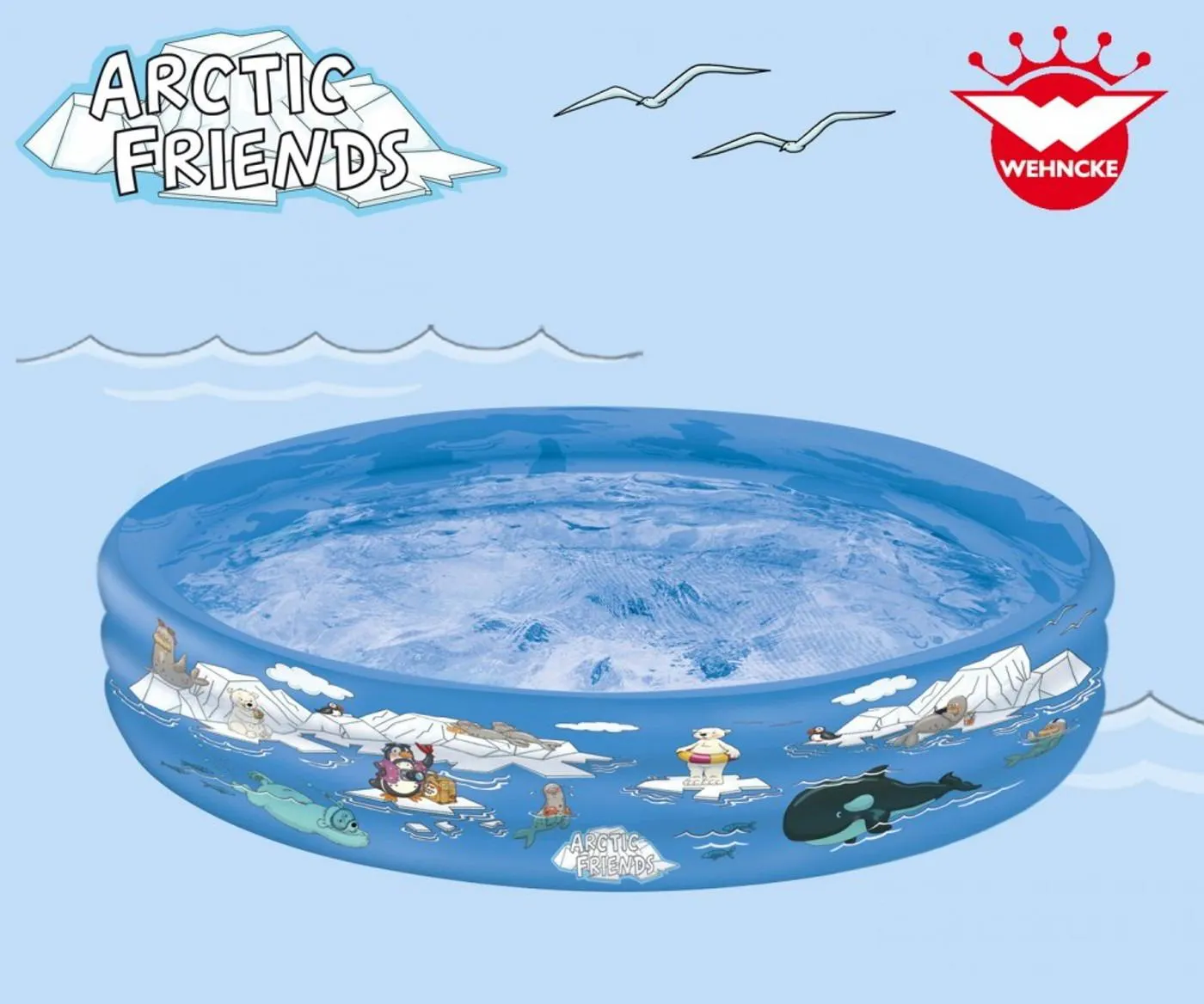 HAPPY PEOPLE Pool ARCTIC FRIENDS 122x25cm