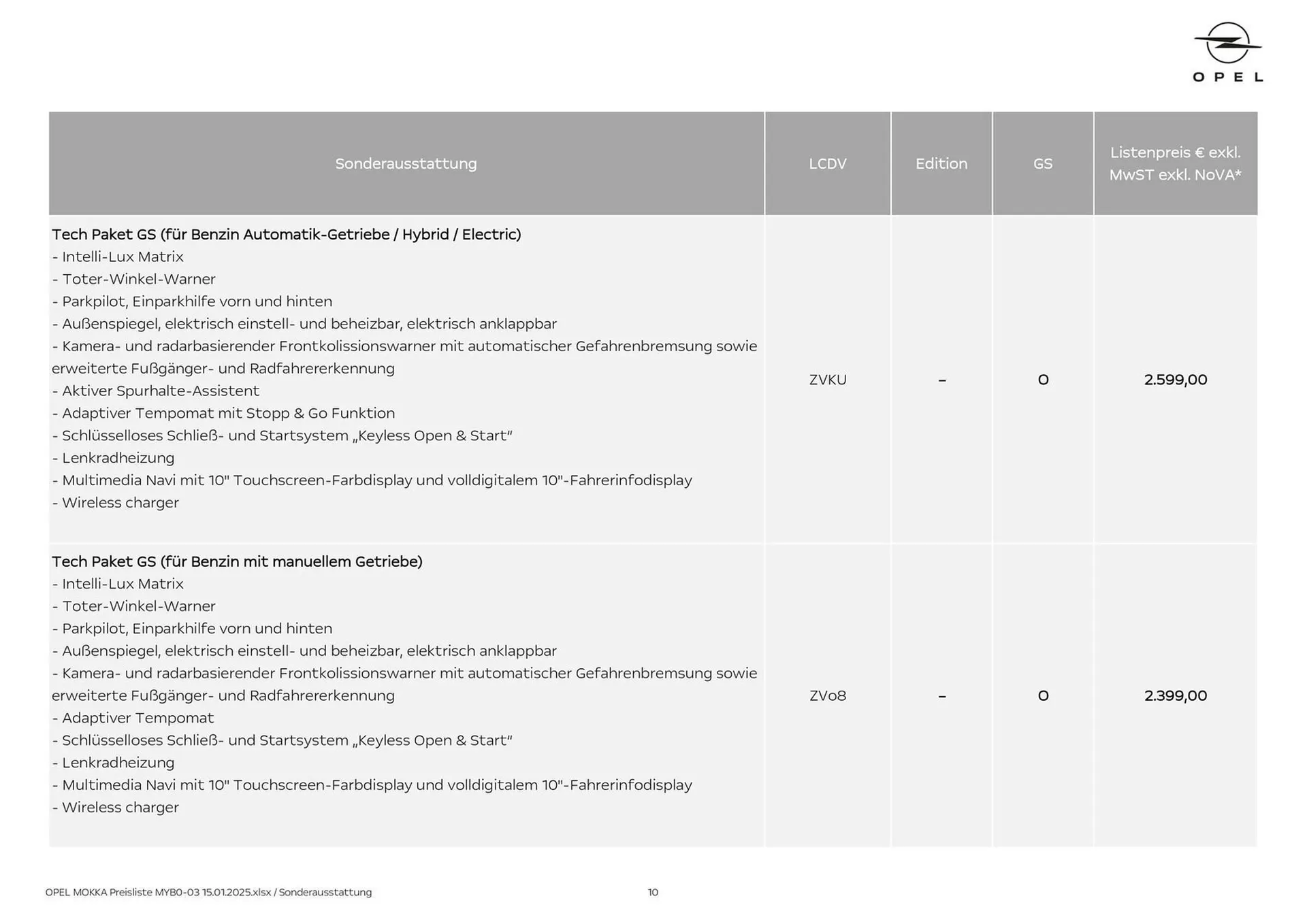 Opel Flugblatt von 8. Oktober bis 31. Oktober 2026 - Flugblätt seite  10