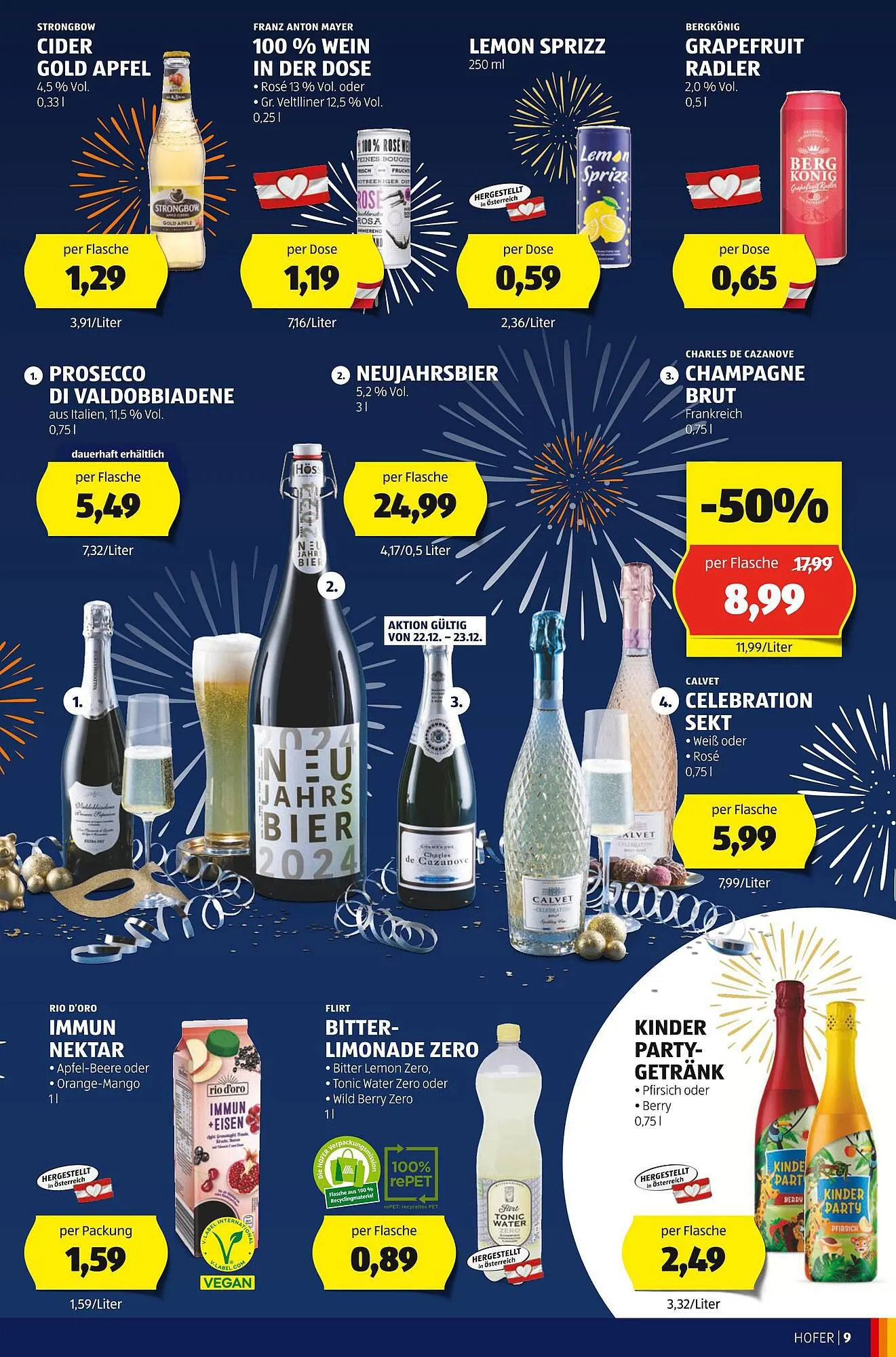 Hofer Flugblatt von 22. Dezember bis 28. Dezember 2024 - Flugblätt seite 9