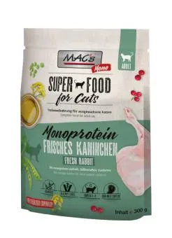 MAC's SUPER FOOD Monoprotein mit Kaninchen für Katzen 300 g