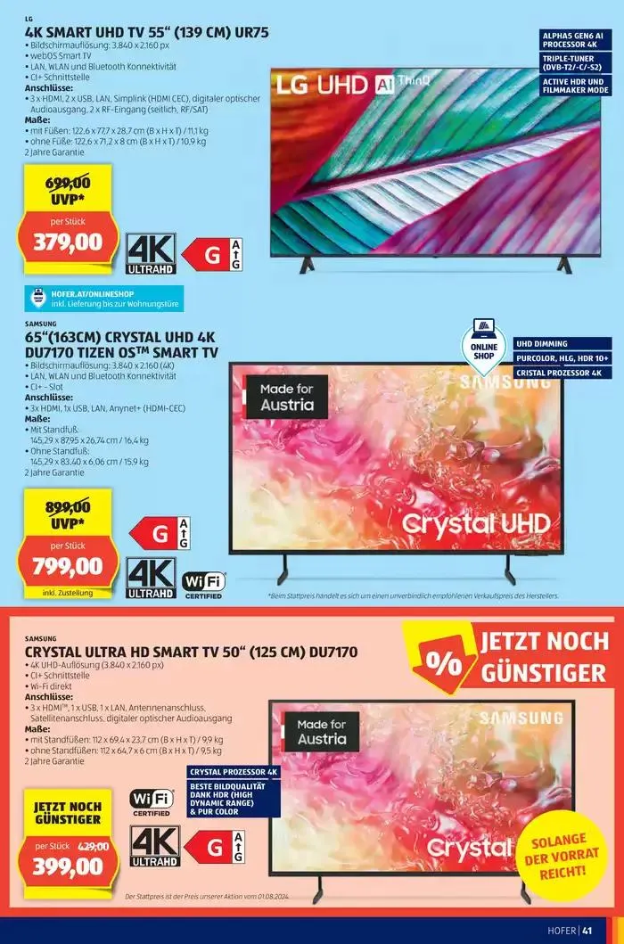 Blättern Sie online im HOFER Flugblatt von 23. Oktober bis 6. November 2024 - Flugblätt seite  45