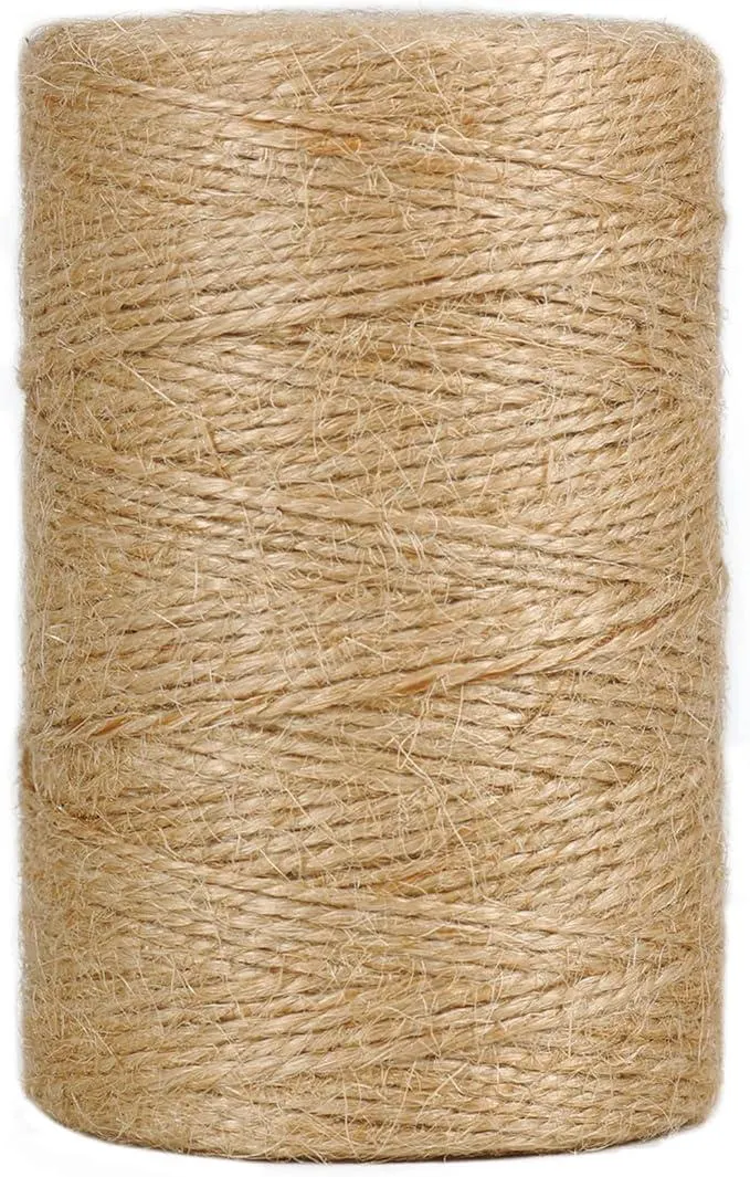 Vivifying 200m Jute-Schnur, Braun Juteschnur für Garten Bilder Pflanzen Basteln