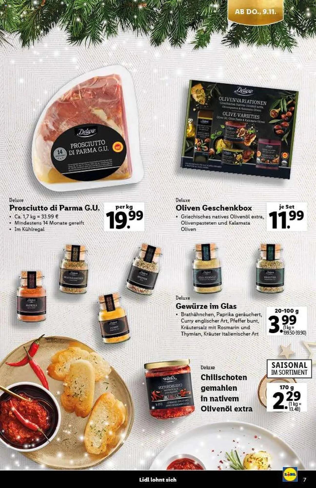 Lidl Flugblatt von 9. November bis 21. Dezember 2023 - Flugblätt seite 7