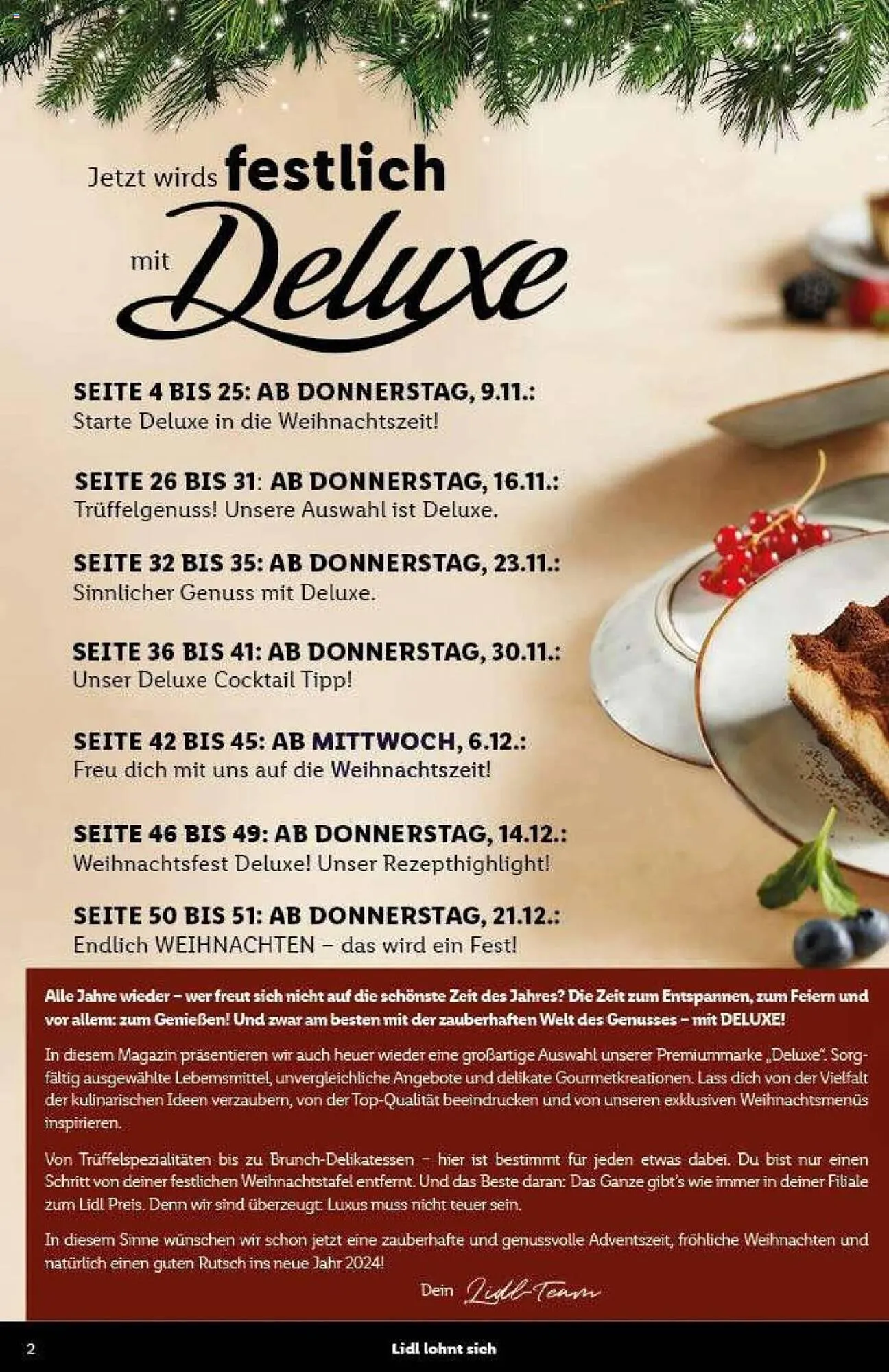 Lidl Flugblatt von 9. November bis 21. Dezember 2023 - Flugblätt seite 2