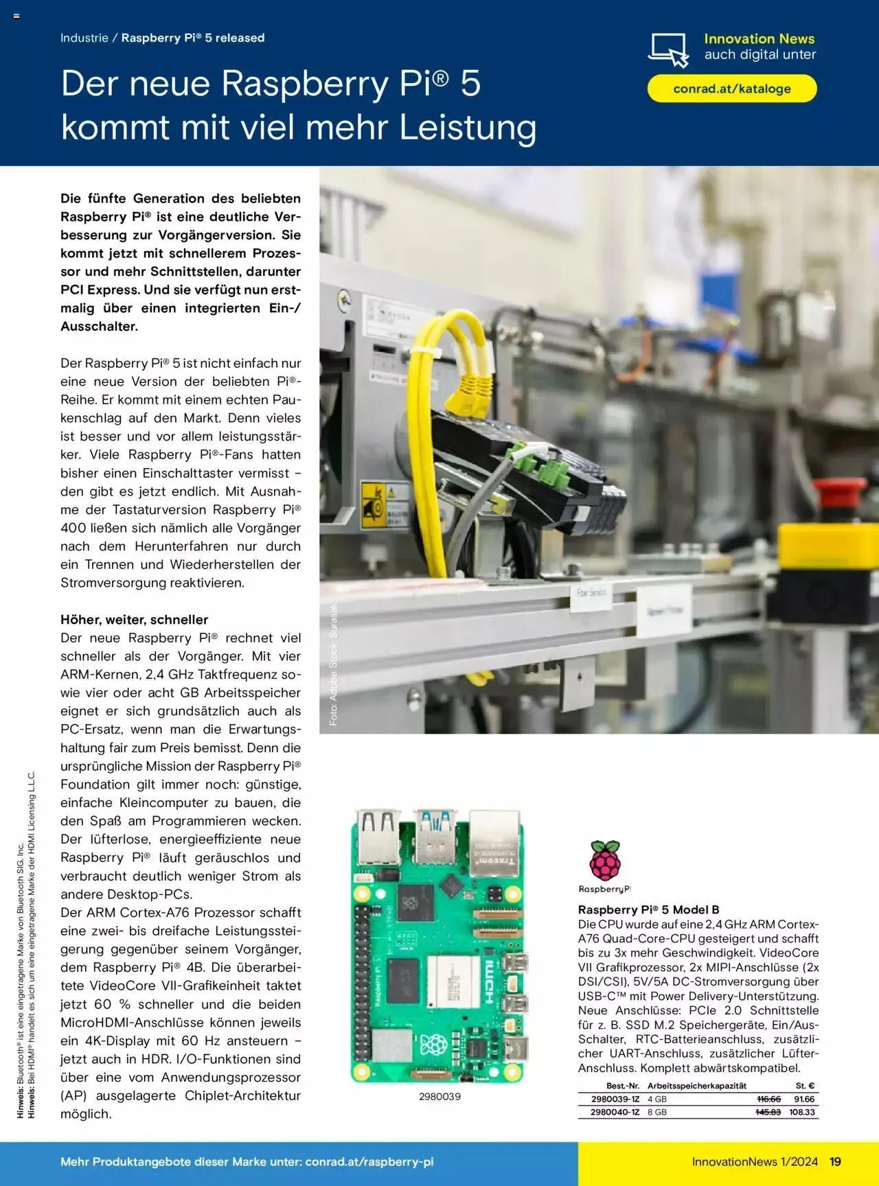 Conrad Innovation News von 27. Februar bis 31. Dezember 2024 - Flugblätt seite 19