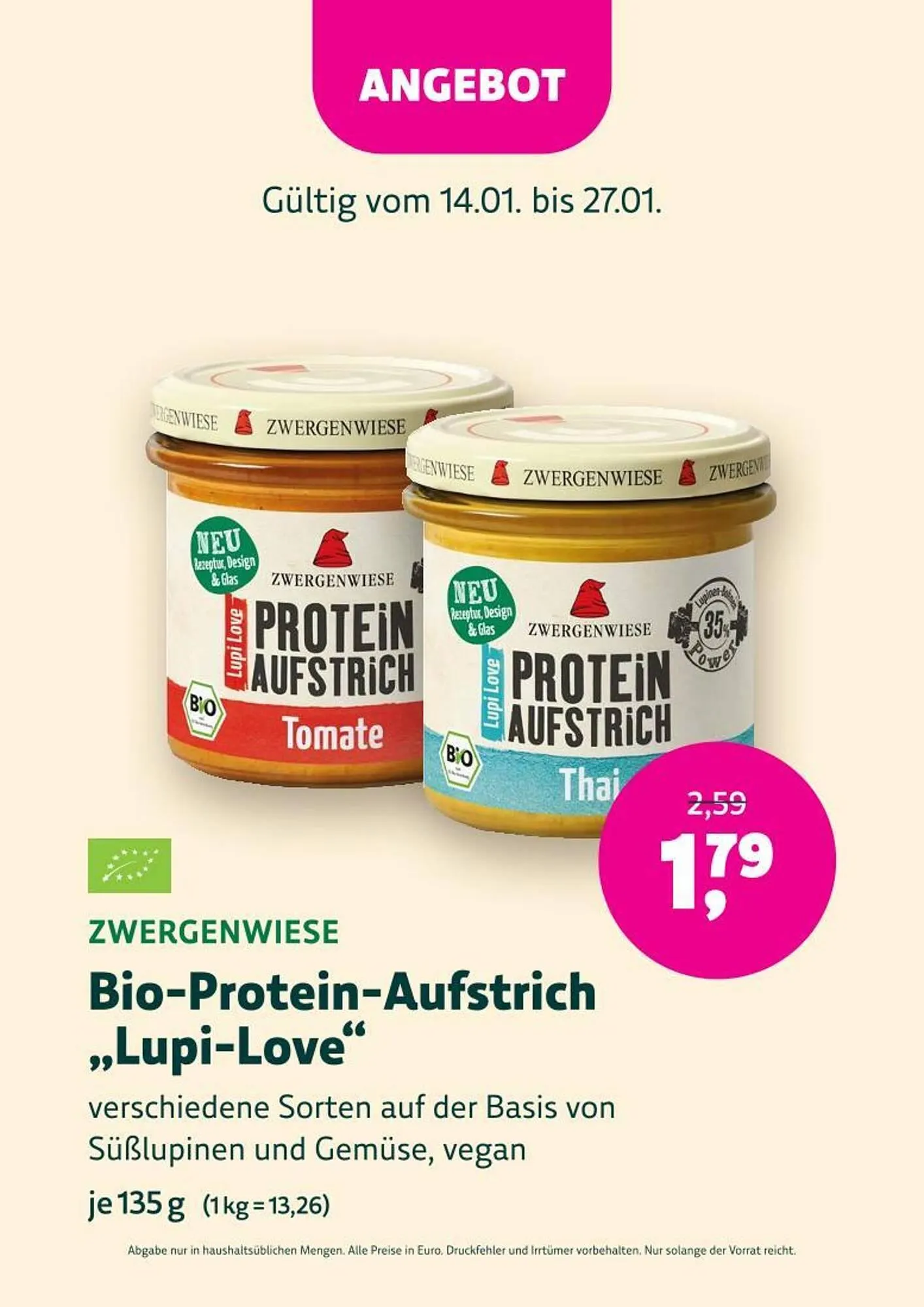 Denn's Biomarkt Flugblatt von 14. Jänner bis 27. Jänner 2026 - Flugblätt seite  45
