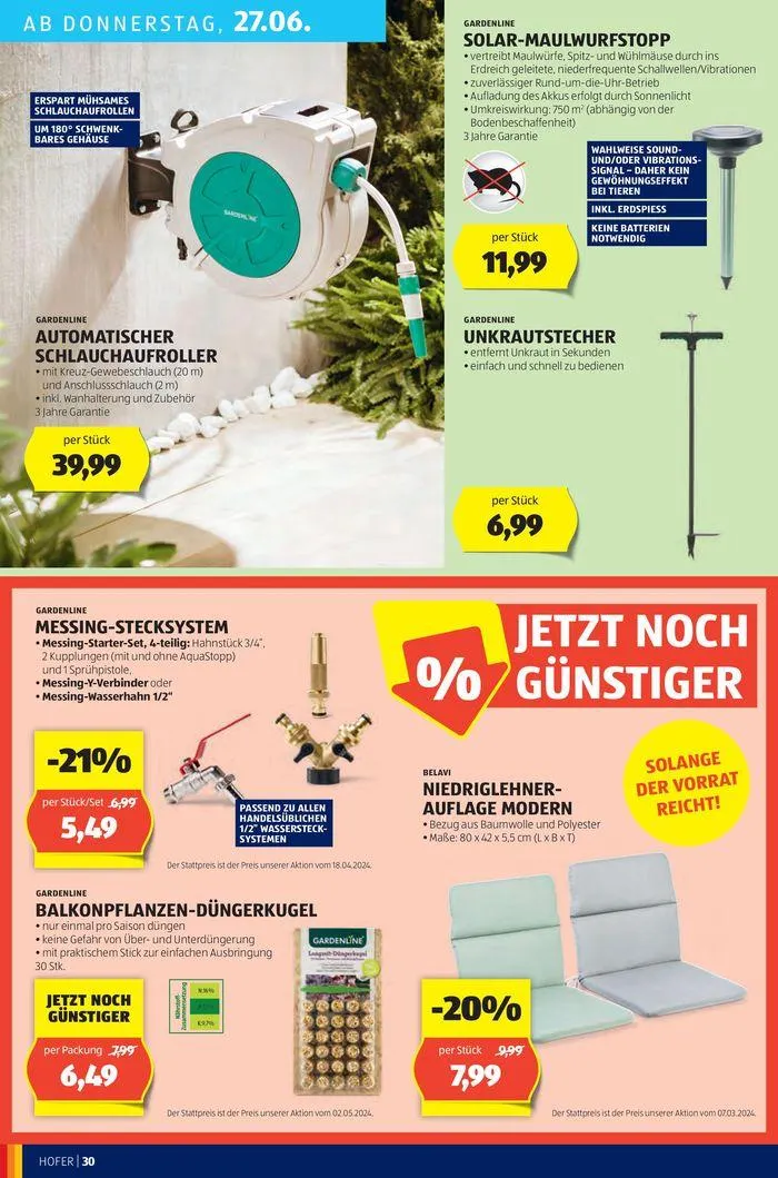 Blättern Sie online im HOFER Flugblatt von 19. Juni bis 3. Juli 2024 - Flugblätt seite 34