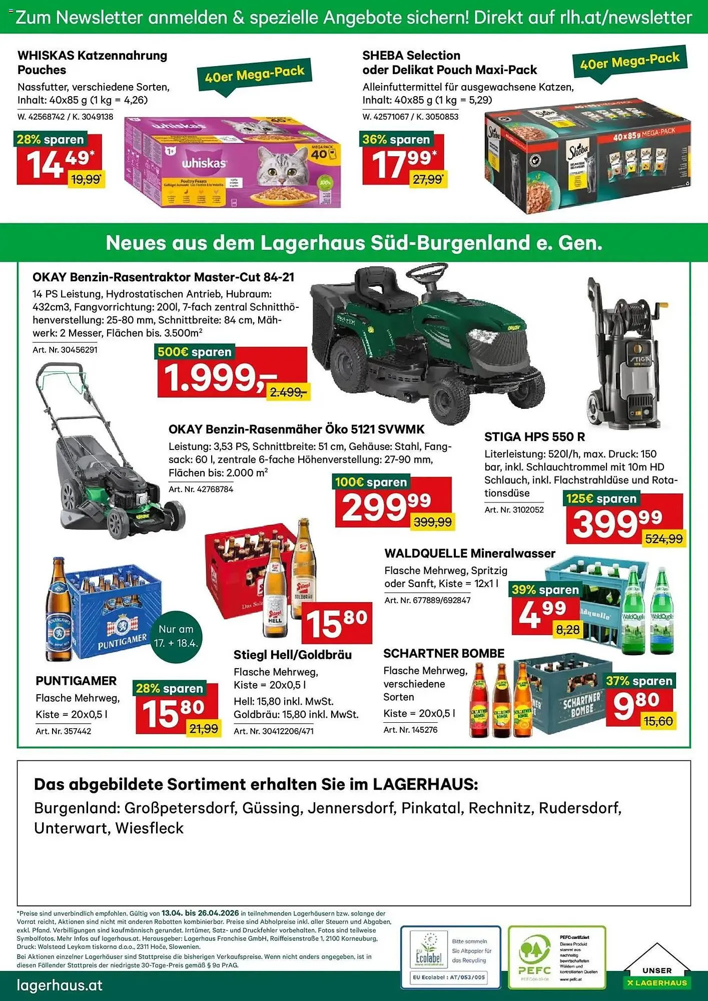 Lagerhaus Flugblatt von 8. April bis 26. April 2026 - Flugblätt seite  13