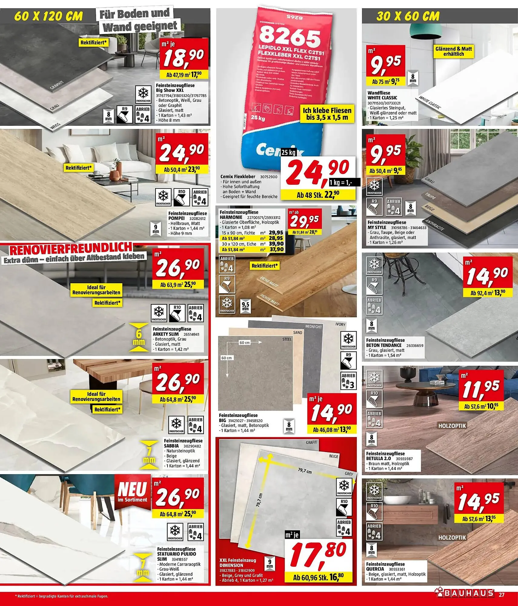 Bauhaus Flugblatt von 1. April bis 21. April 2026 - Flugblätt seite 27