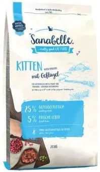 Sanabelle Kitten 2kg mit Geflügel