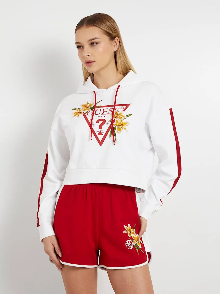 Sweatshirt logo mit blumen