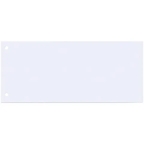 Aktenfahne 100 Stück 1/3 A4 weiß 10,5x24cm Q-CONNECT KF00515