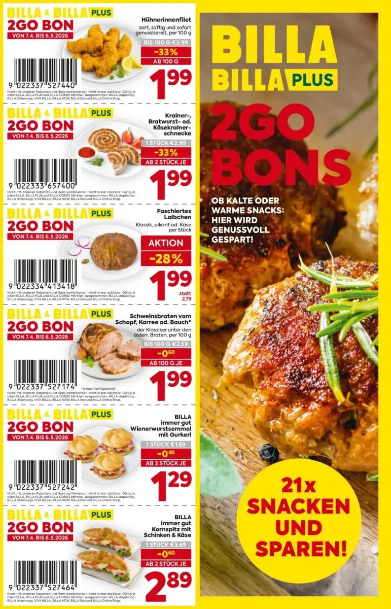 Billa Angebote gültig bis 06.05.2026 von 9. April bis 6. Mai 2026 - Flugblätt seite  1