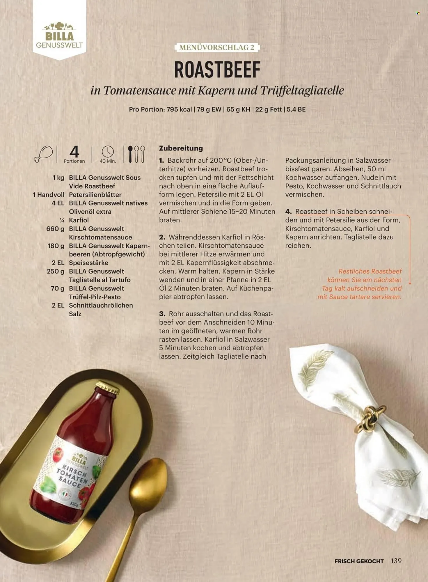 Billa Flugblatt von 1. November bis 30. November 2025 - Flugblätt seite 135