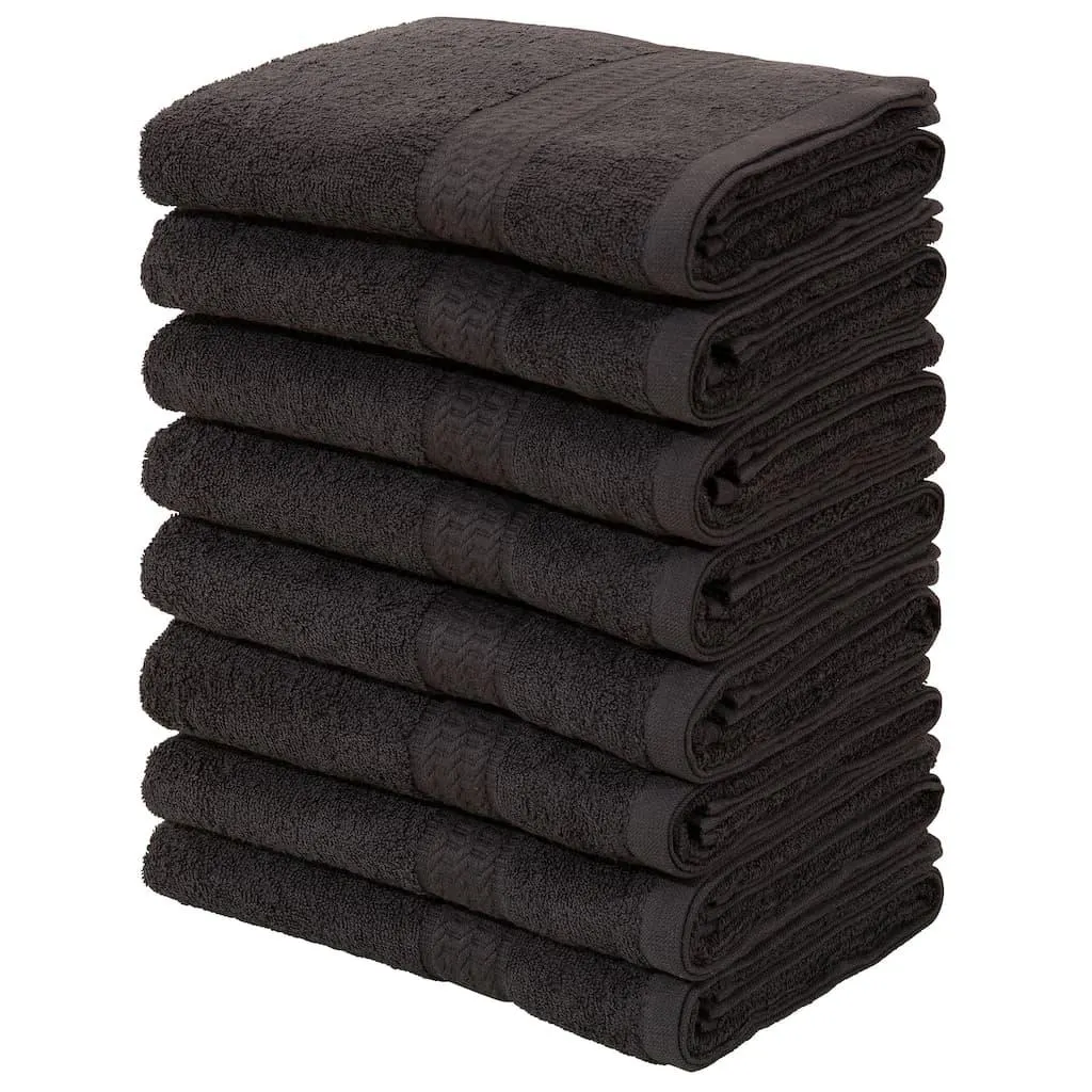OTTO home Handtücher »Juna, als Set und Serie erhältlich, 8 Handtücher, 50x100cm« 8-tlg. Handtuch-Set, 100% Baumwolle, mit Bordüre, Uni-Farben, weich