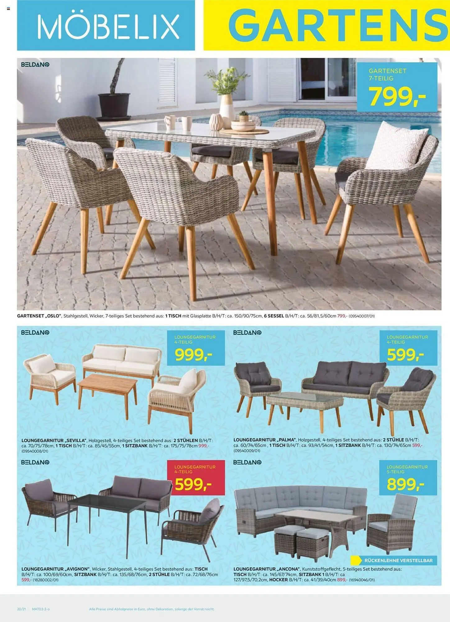 Möbelix Flugblatt von 1. März bis 30. September 2023 - Flugblätt seite 20