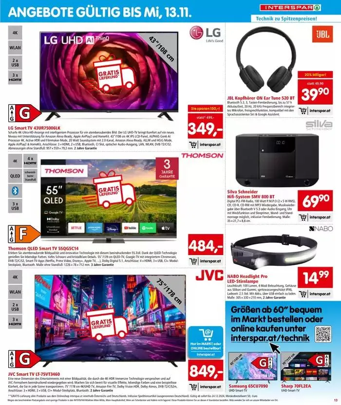 Top-Deals und Rabatte von 22. Oktober bis 5. November 2024 - Flugblätt seite 13