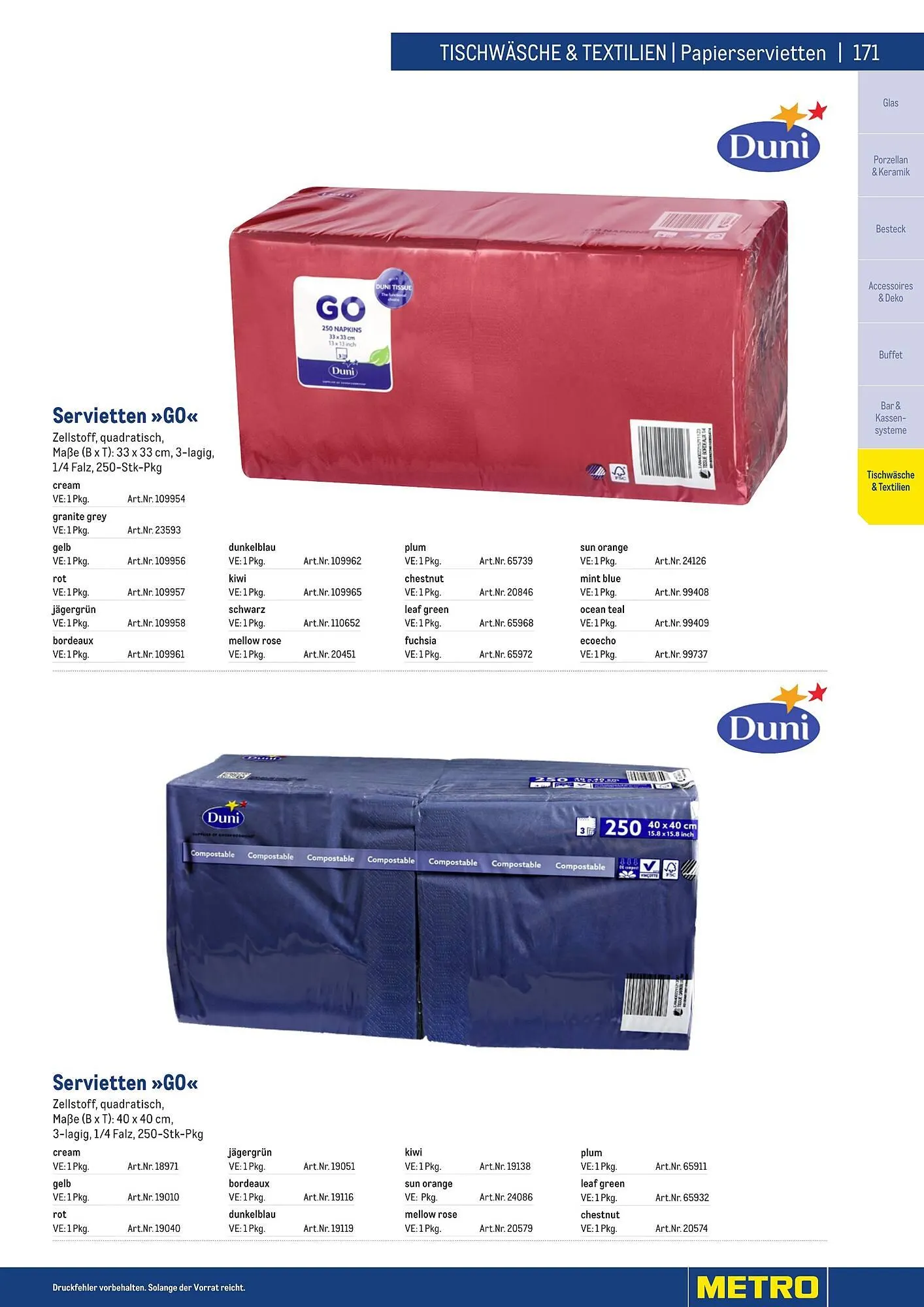 Metro Flugblatt von 25. März bis 31. Dezember 2026 - Flugblätt seite  171