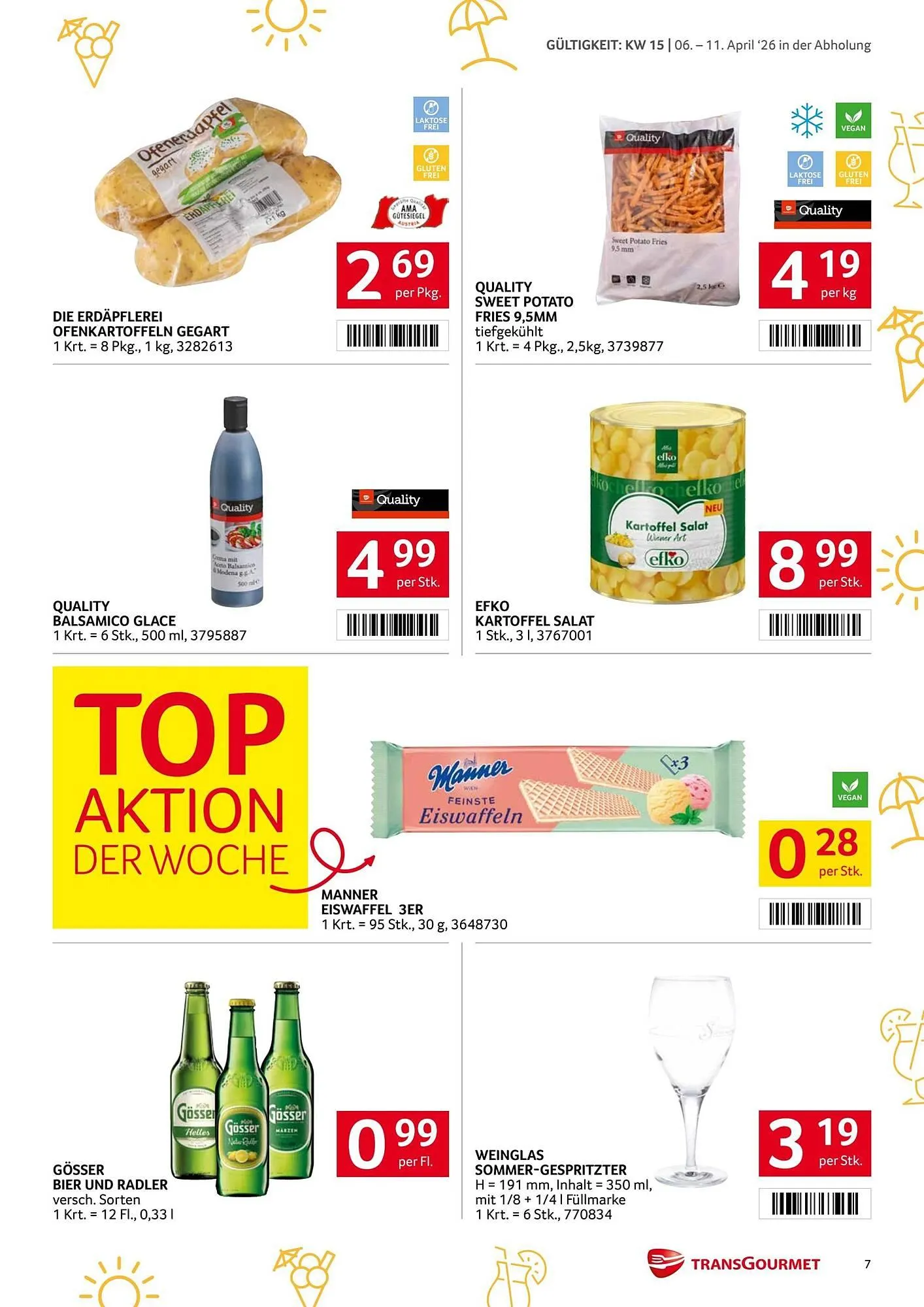 Transgourmet Flugblatt von 6. April bis 11. April 2026 - Flugblätt seite  7