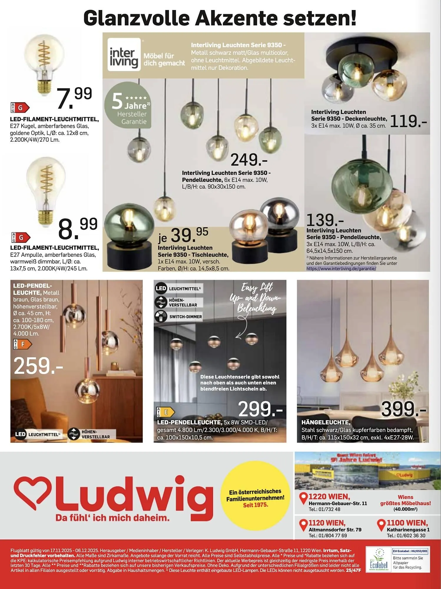 Möbel Ludwig Prospekt von 16. November bis 6. Dezember 2025 - Flugblätt seite  16