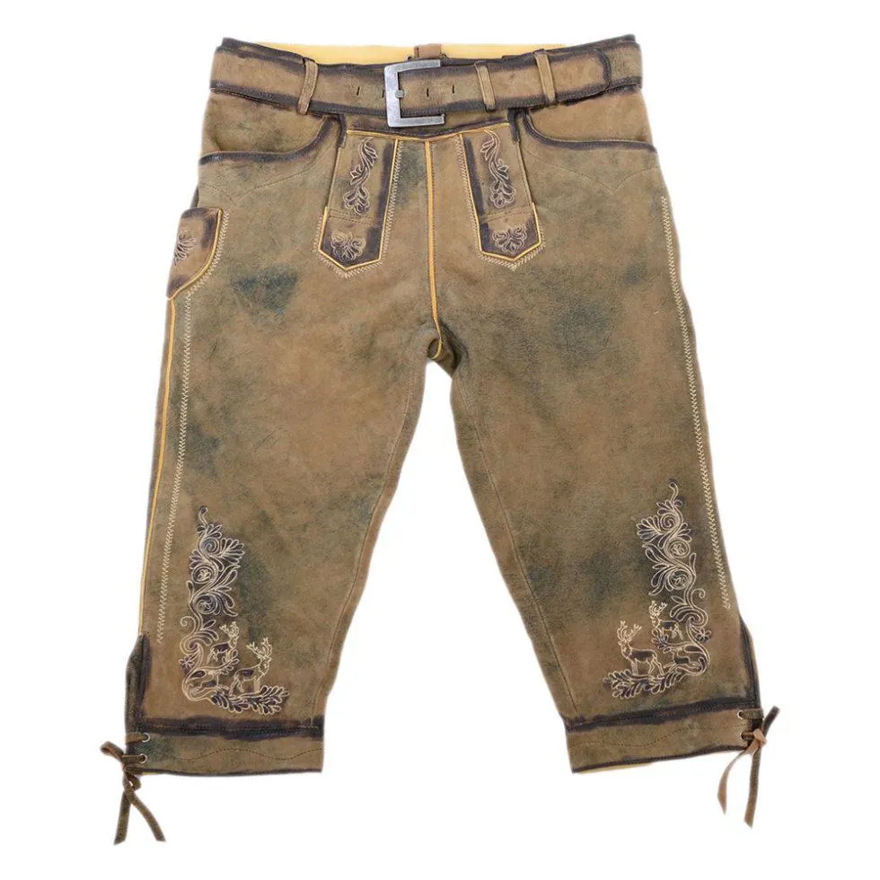 Herren Lederhose “Bastian”, Kniebund