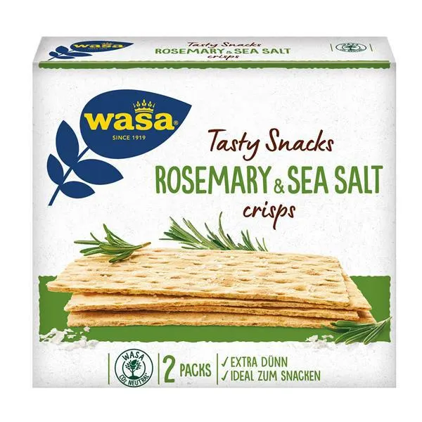 Wasa Tasty Snacks Rosmarin & Meersalz Crisps
