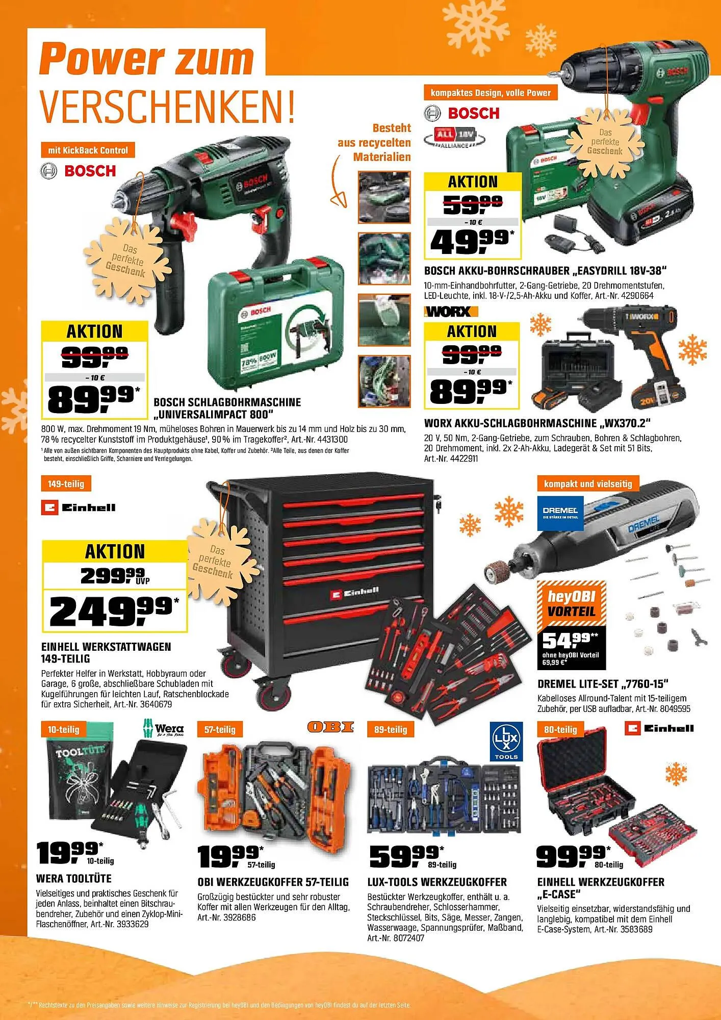 OBI Flugblatt von 1. Dezember bis 14. Dezember 2025 - Flugblätt seite 12