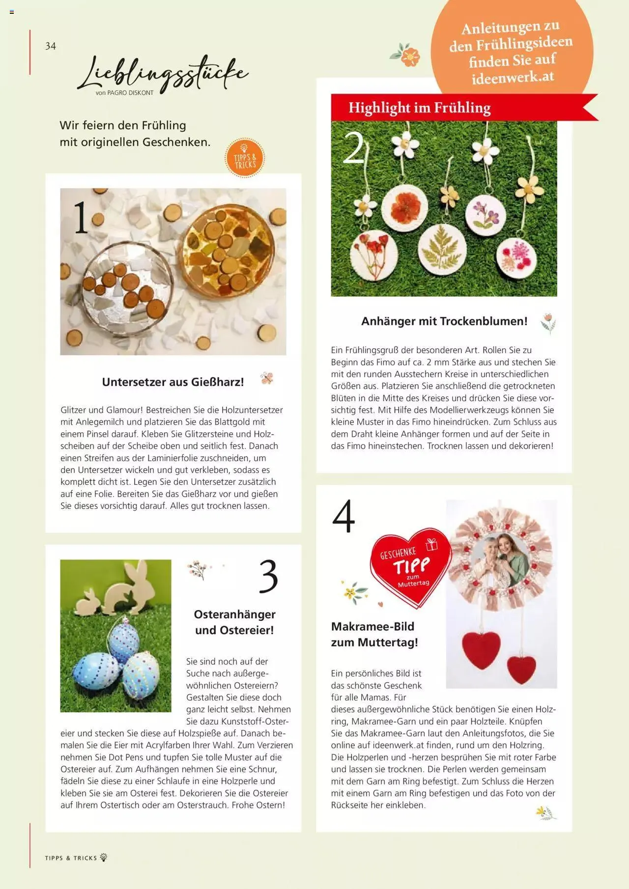 Pagro-Diskont Ideenwerk von 29. Februar bis 31. Dezember 2024 - Flugblätt seite  34